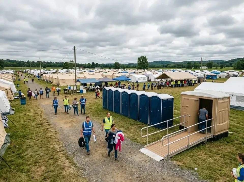 disaster-relief-camp-restrooms-010 — frequently asked questions, Dumpster & Portable Bathrooms Rental in Cahokia Heights, IL